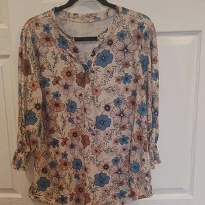 Floral Print Women's Top
